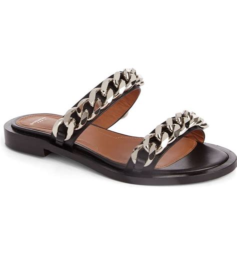 givenchy double chain slide sandal|Givenchy Neiman Marcus Women Accessories.